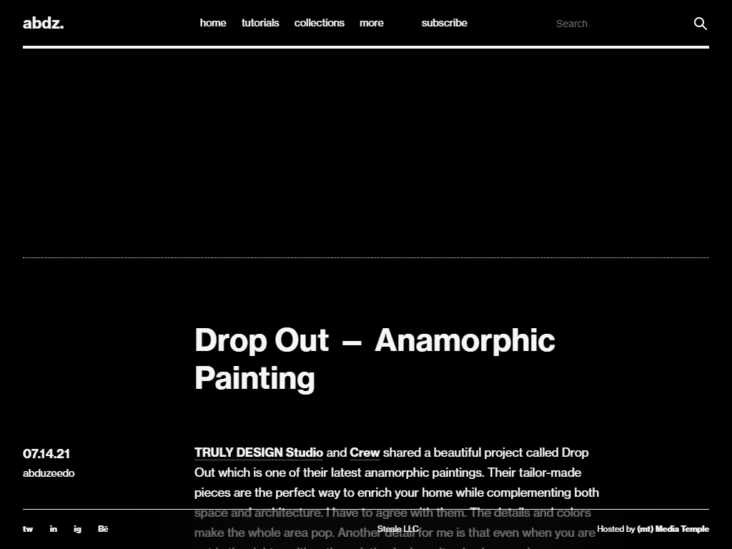 Drop Out — Anamorphic Painting