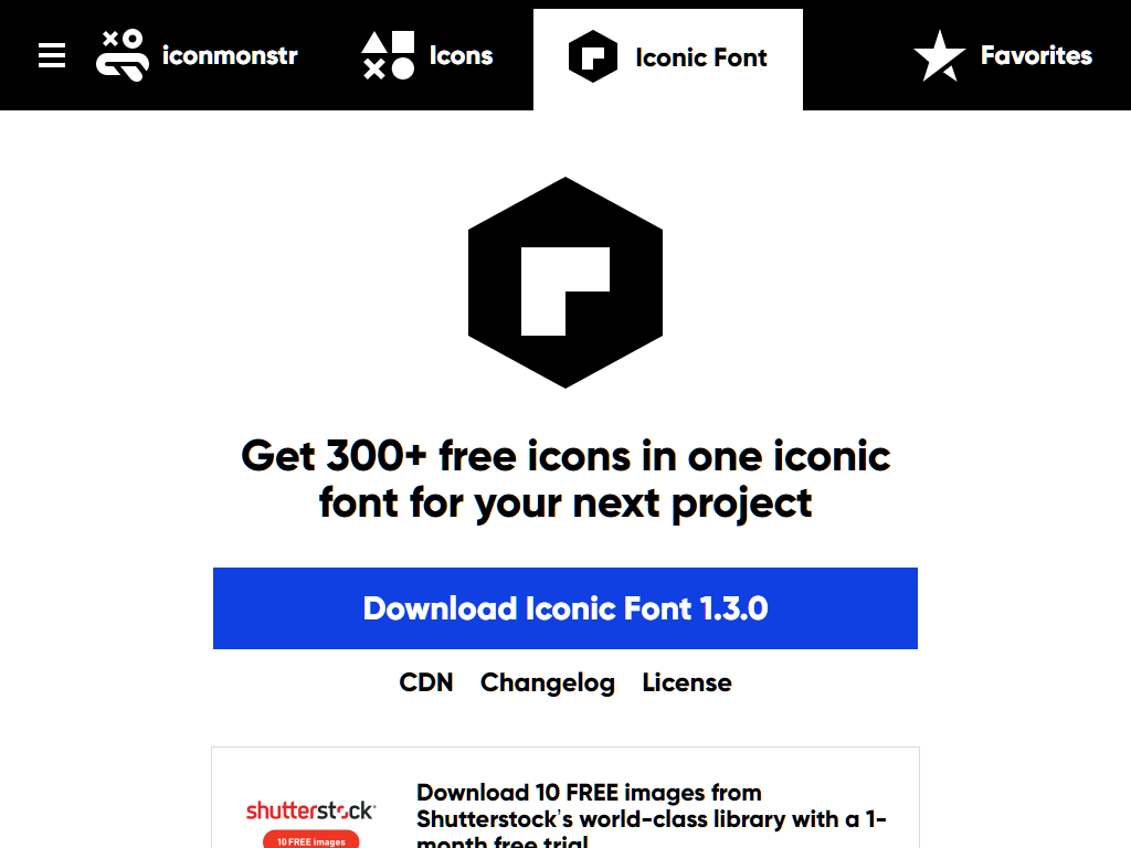 Iconic Font - iconmonstr