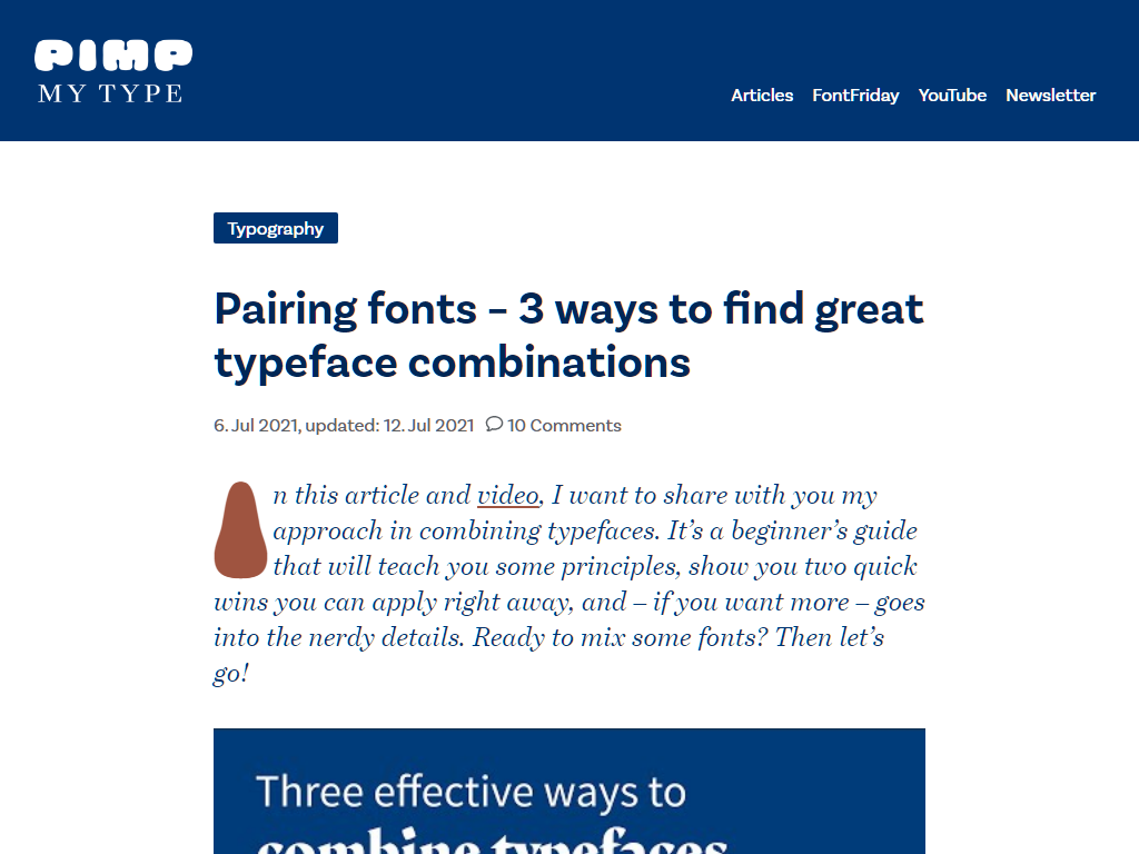 Pairing  fonts – 3 ways to find great typeface combinations – Pimp my Type