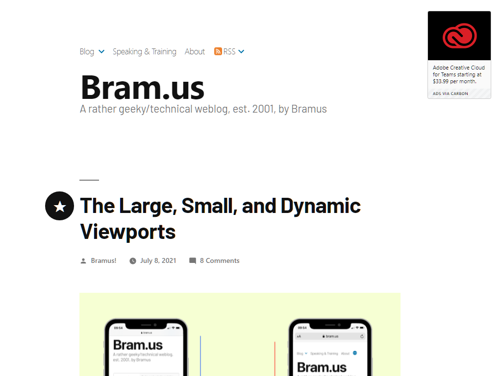 The Large, Small, and Dynamic Viewports – Bram.us